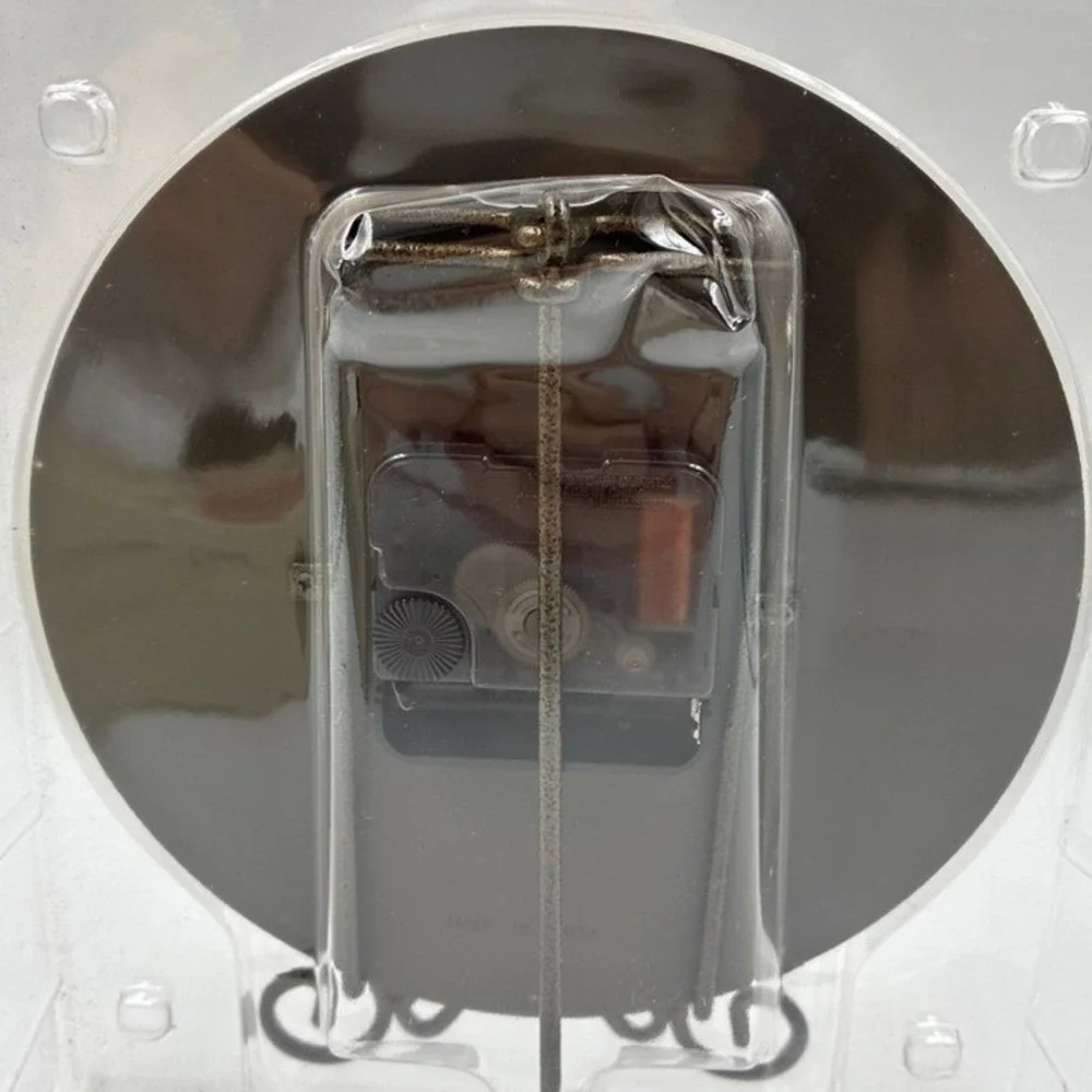 NEW Linden Roses Decorative Plate‎ Clock Vintage Floral Quartz Table Wall Stand